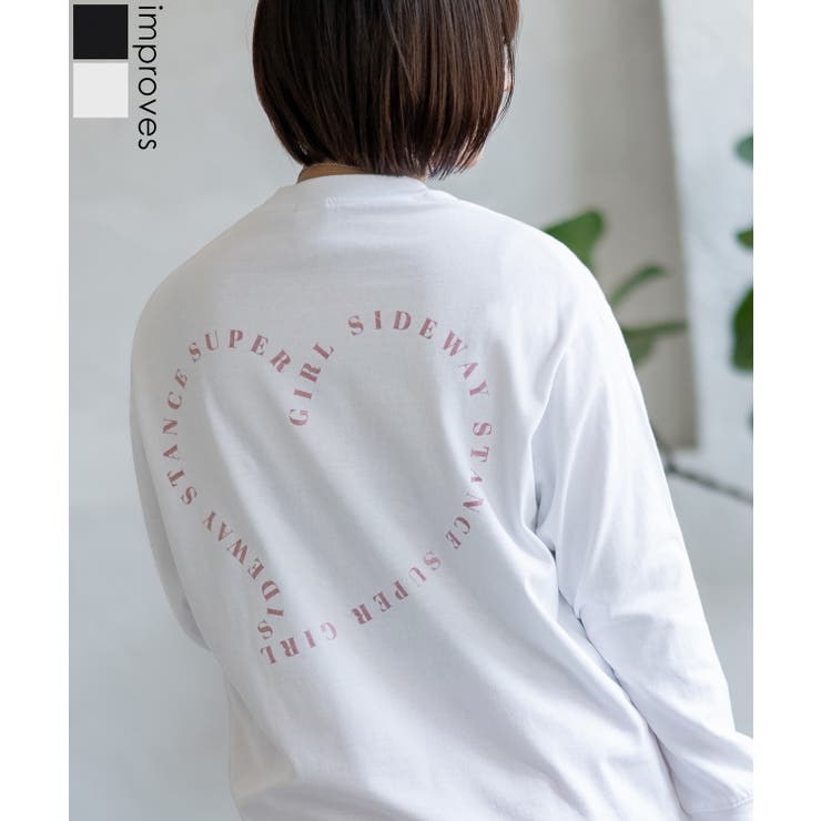 長袖Tシャツ レディース SIDEWAY | improves | 詳細画像1 