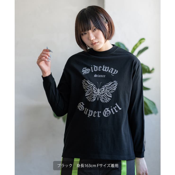 長袖Tシャツ レディース SIDEWAY | improves | 詳細画像2 