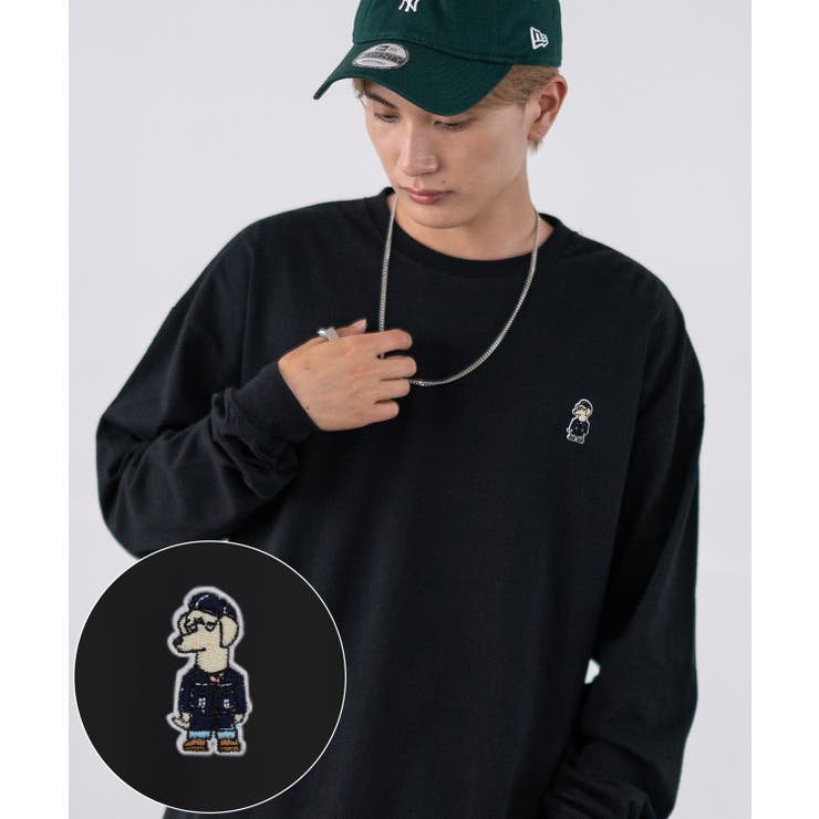 ブラック | 長袖Tシャツ メンズ SIDEWAY | improves