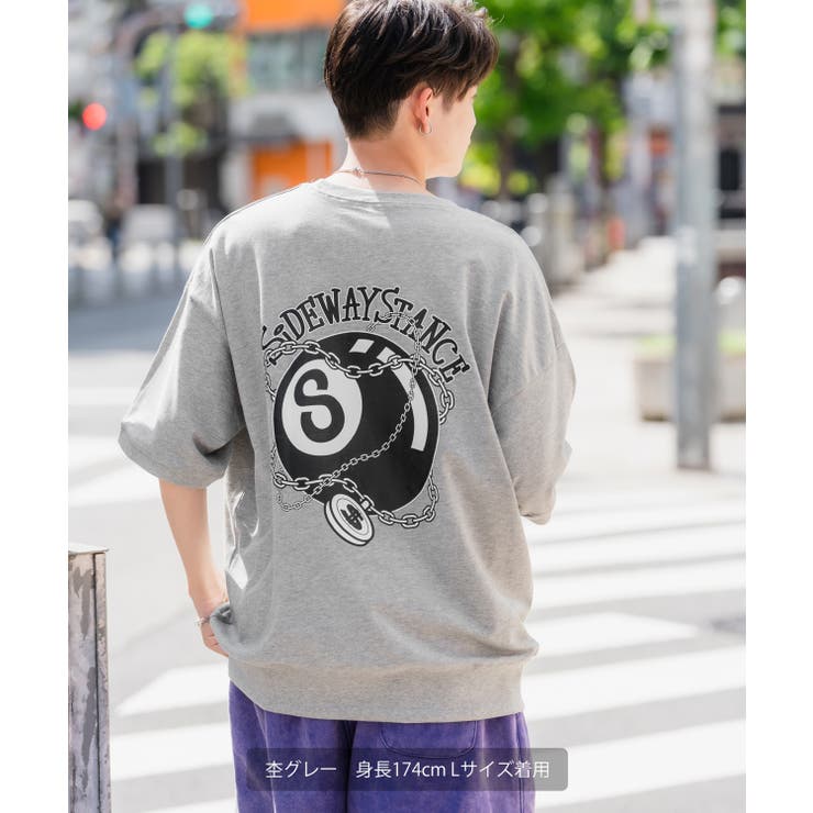 半袖トレーナーシャツ メンズ SIDEWAY[品番：IP000006477