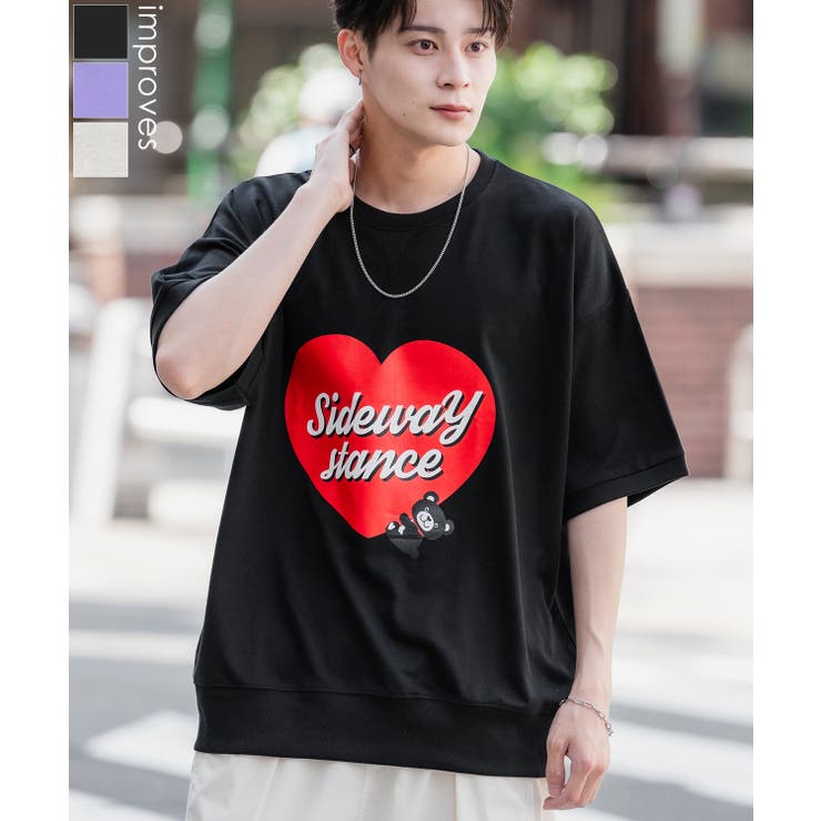 半袖トレーナーシャツ メンズ SIDEWAY | improves | 詳細画像1 