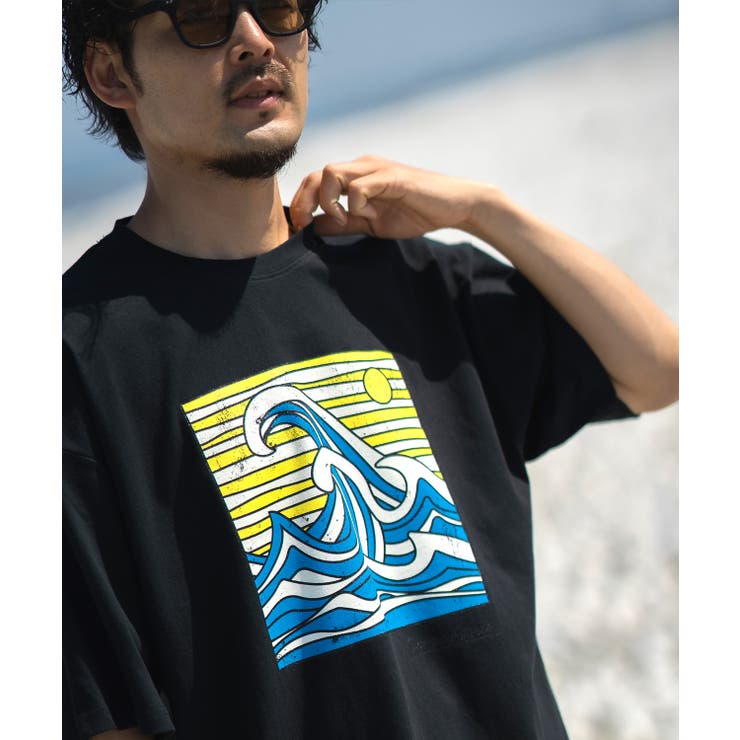 ブラック | 半袖Tシャツ メンズ SIDEWAY | improves