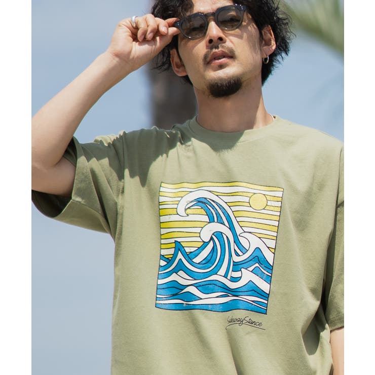 カーキ | 半袖Tシャツ メンズ SIDEWAY | improves