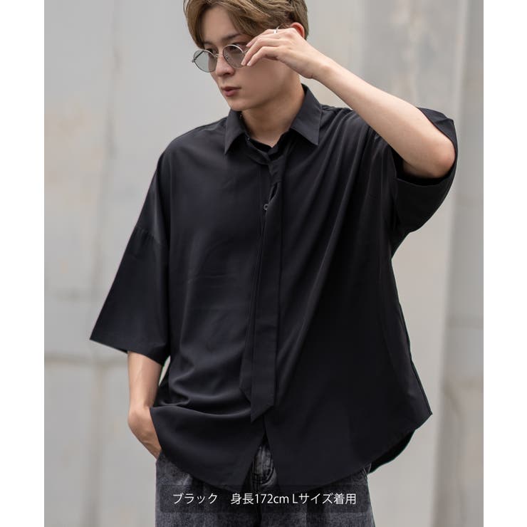 Starting Over シャツ pin tuck wide dress shirt/ピンタック