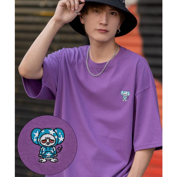 パープル | 半袖Tシャツ メンズ SIDEWAY | improves