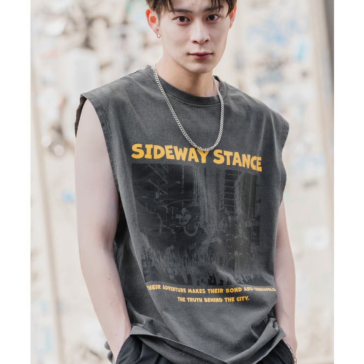 ブラック | Tシャツ メンズ SIDEWAY | improves