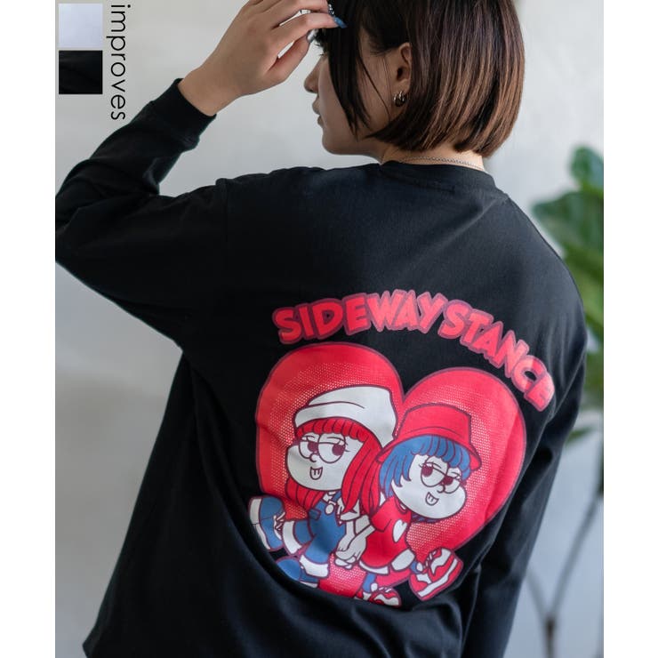 長袖Tシャツ レディース SIDEWAY | improves | 詳細画像1 