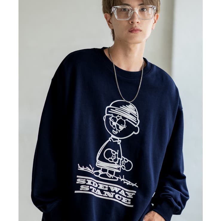 ネイビー | トレーナー メンズ SIDEWAY | improves