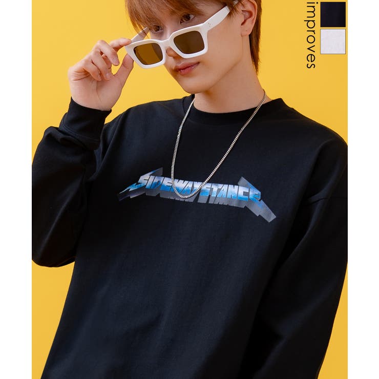 長袖Tシャツ メンズ SIDEWAY | improves | 詳細画像1 