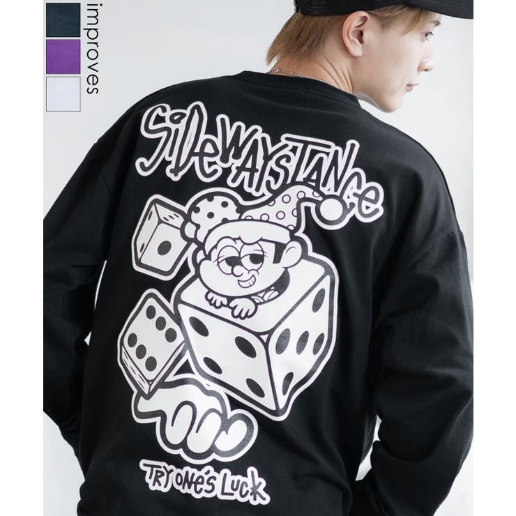 長袖Tシャツ メンズ SIDEWAY | improves | 詳細画像1 