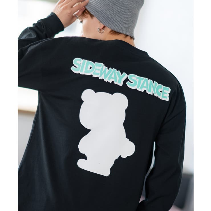 ブラック | 長袖Tシャツ メンズ SIDEWAY | improves