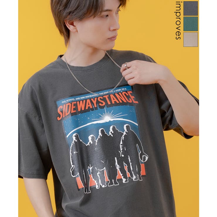 ピグメント 半袖Tシャツ メンズ | improves | 詳細画像1 