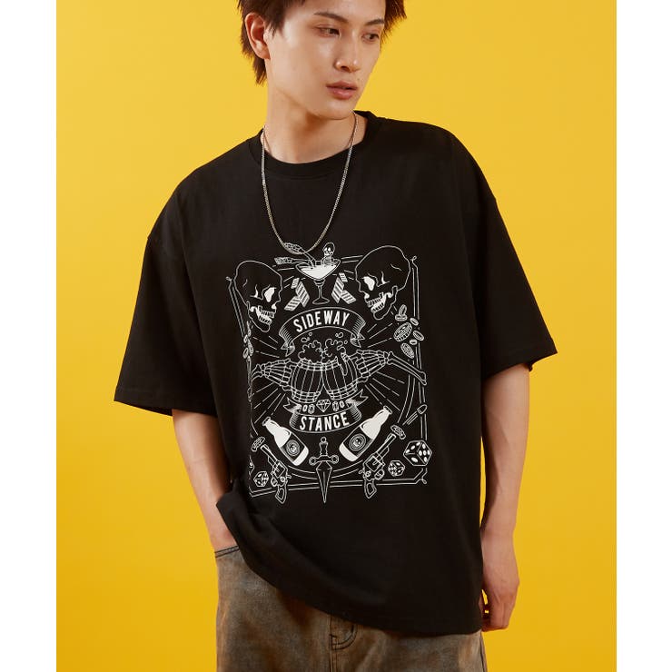 ブラック | Tシャツ メンズ SIDEWAY | improves