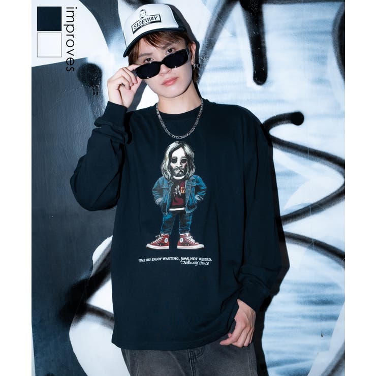 長袖Tシャツ メンズ SIDEWAY | improves | 詳細画像1 
