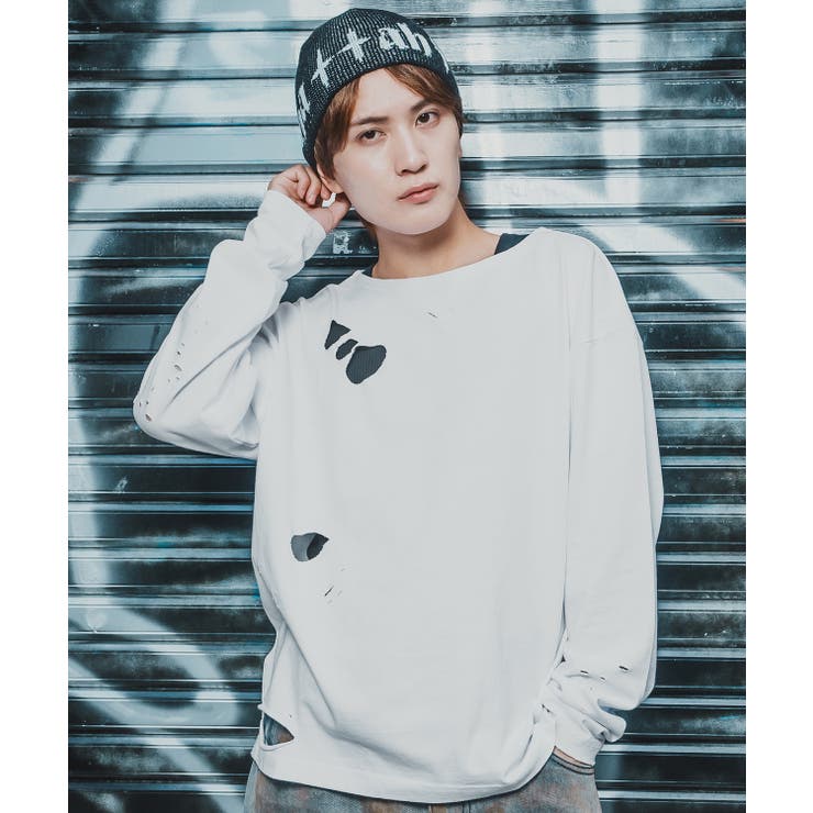 ホワイト | 長袖Tシャツ 無地 メンズ | improves