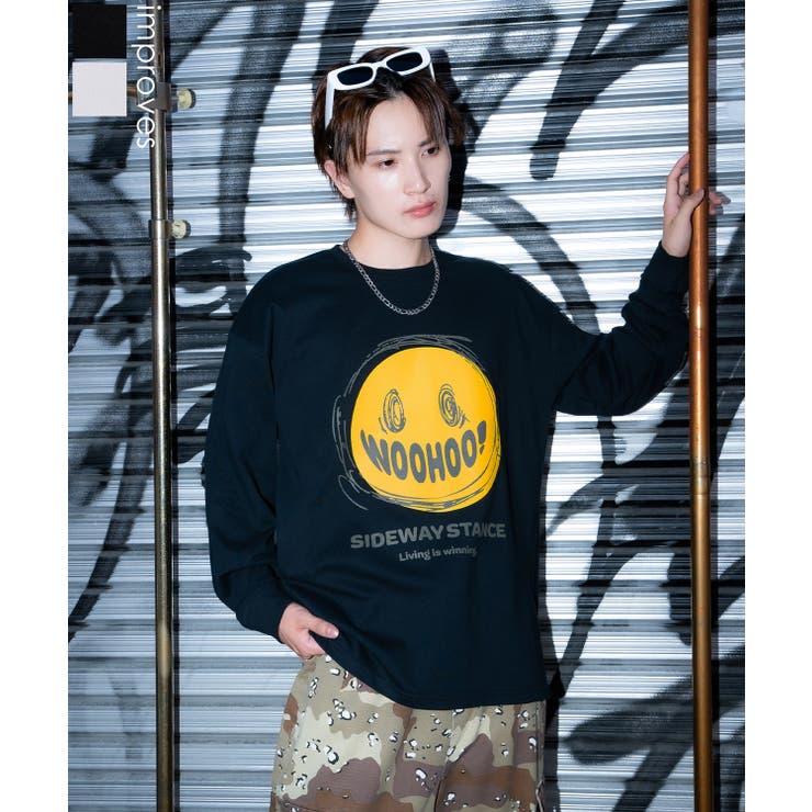 長袖Tシャツ メンズ SIDEWAY | improves | 詳細画像1 