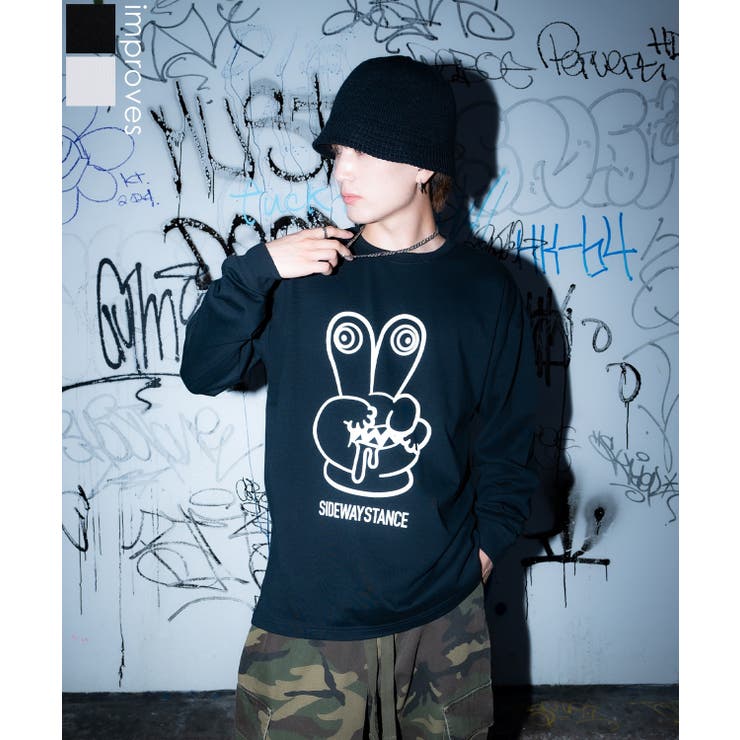 長袖Tシャツ メンズ SIDEWAY | improves | 詳細画像1 