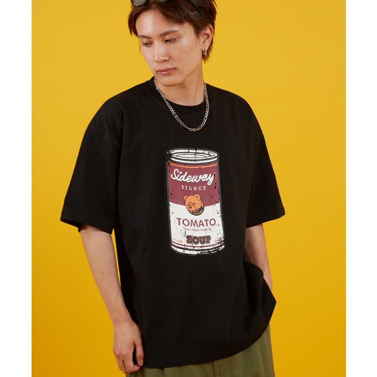 ブラック | Tシャツ メンズ SIDEWAY | improves