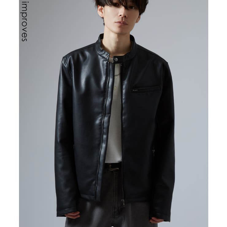 ブルゾン メンズ シンセティックレザー | improves | 詳細画像1 
