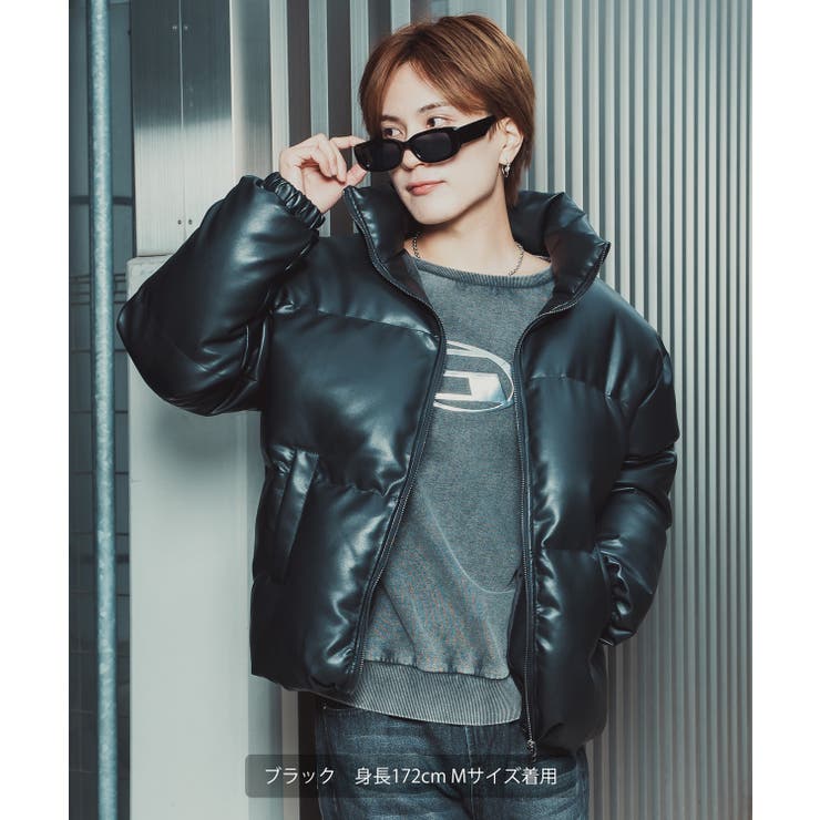 ダウンジャケット メンズ シンセティックレザー | improves | 詳細画像4 