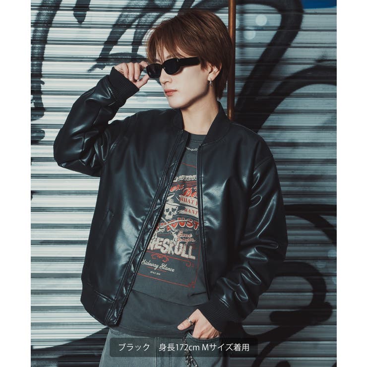 ブルゾン メンズ シンセティックレザー | improves | 詳細画像2 