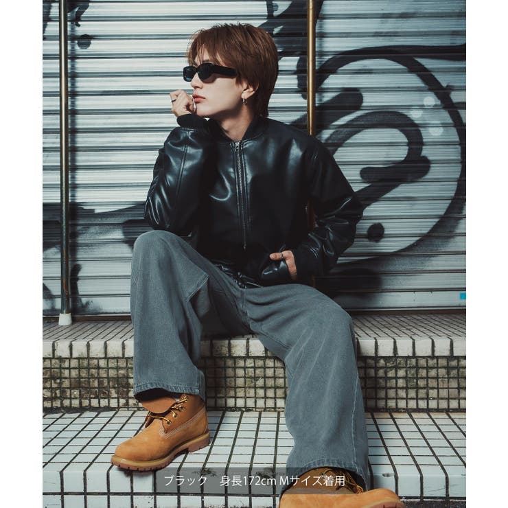 ブルゾン メンズ シンセティックレザー | improves | 詳細画像5 