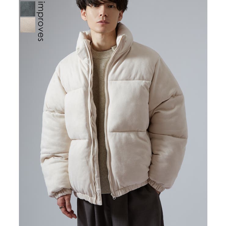 ダウンジャケット メンズ スエードタッチ | improves | 詳細画像1 