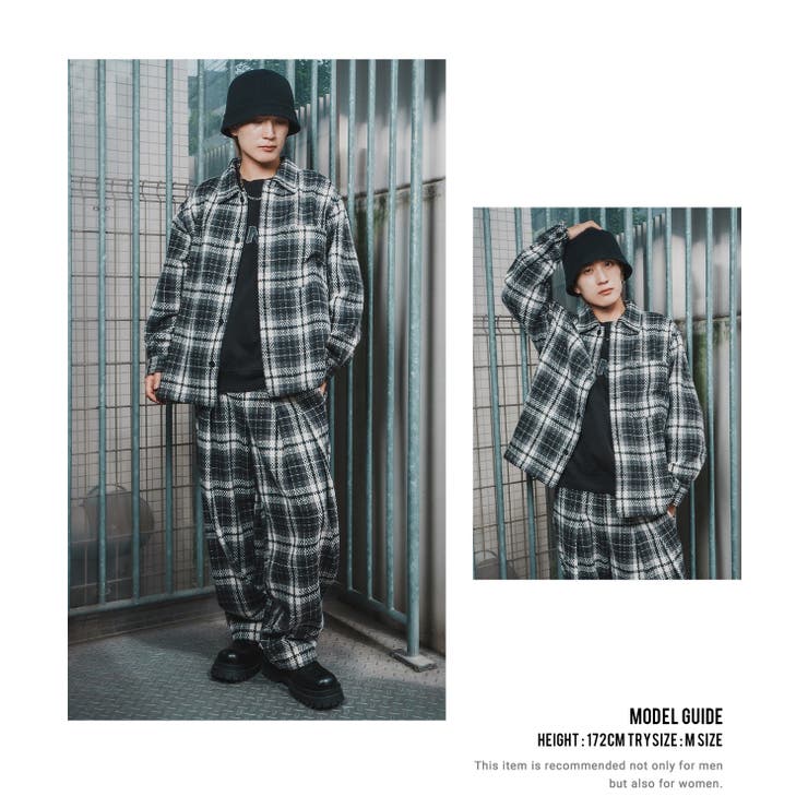 カバーオール メンズ チェック柄 | improves | 詳細画像6 