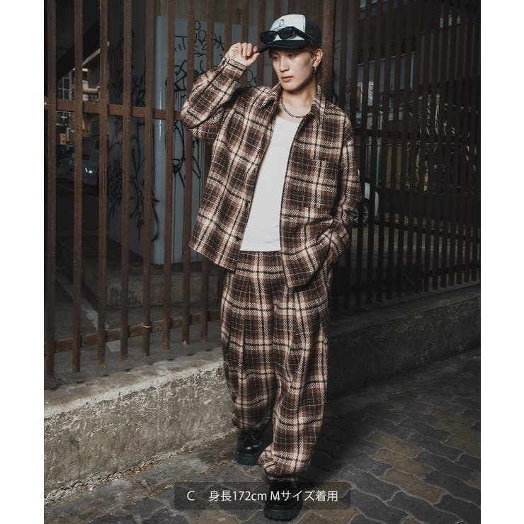 ワイドパンツ メンズ チェック柄 | improves | 詳細画像12 