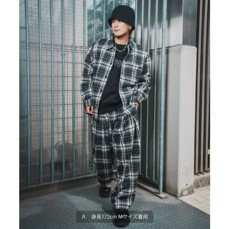 ワイドパンツ メンズ チェック柄 | improves | 詳細画像4 