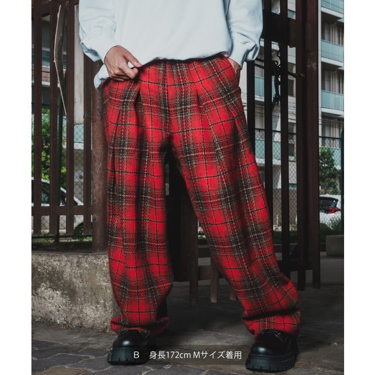 ワイドパンツ メンズ チェック柄 | improves | 詳細画像5 