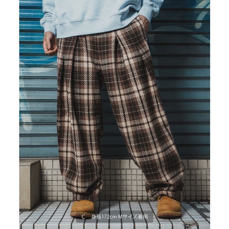 ワイドパンツ メンズ チェック柄 | improves | 詳細画像10 