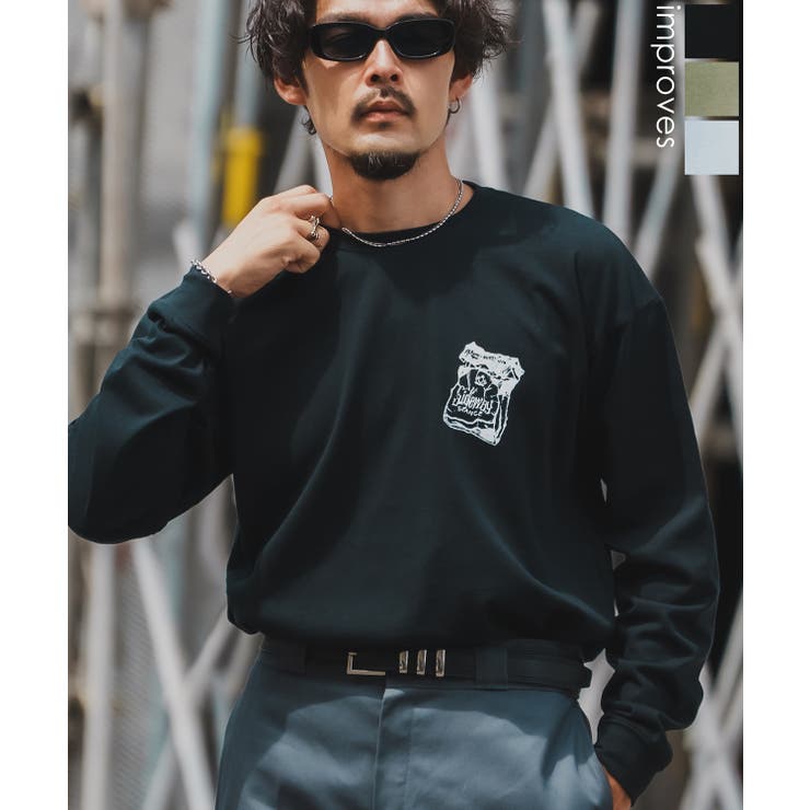 長袖Tシャツ メンズ SIDEWAY | improves | 詳細画像1 