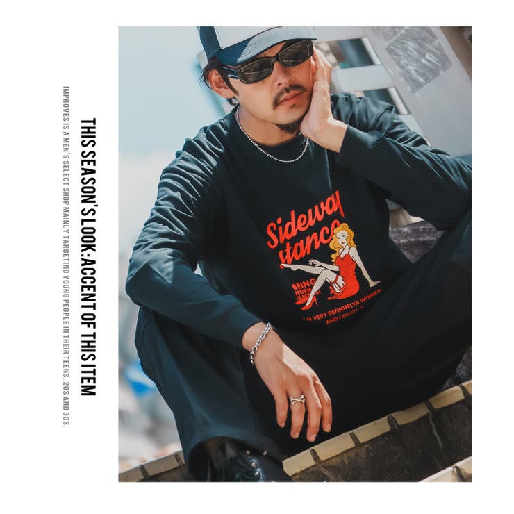 長袖Tシャツ メンズ SIDEWAY | improves | 詳細画像13 