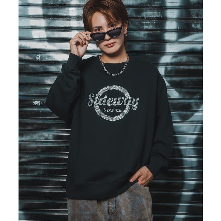 ブラック | トレーナー メンズ SIDEWAY | improves