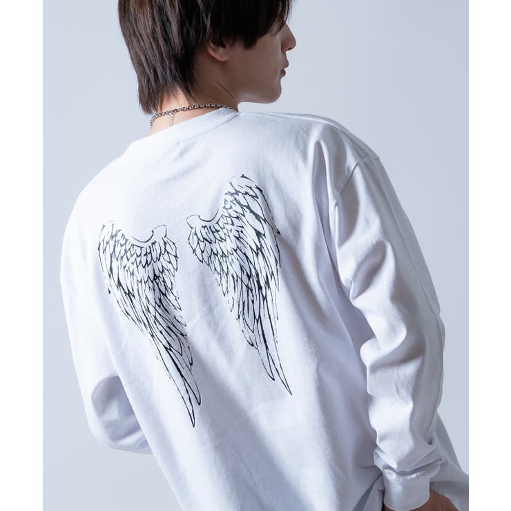 ホワイト | 長袖Tシャツ ウイング長袖Tシャツ メンズ | improves
