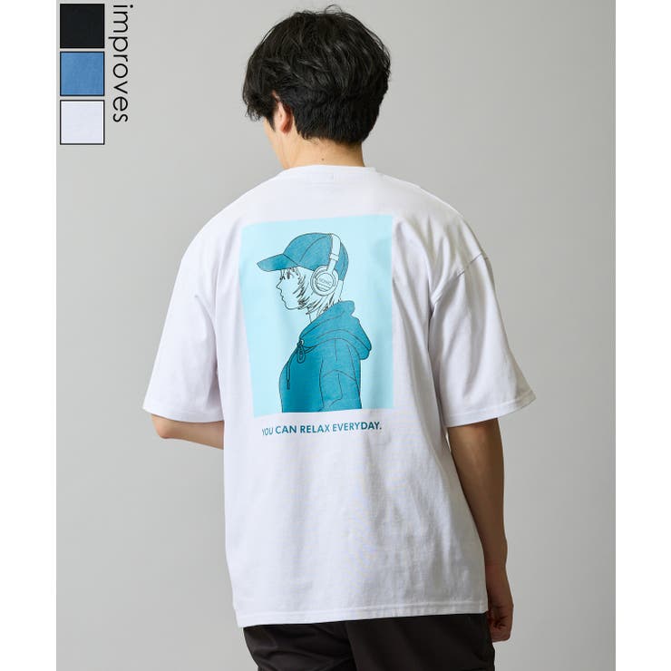 半袖Tシャツ メンズ SIDEWAY | improves | 詳細画像1 