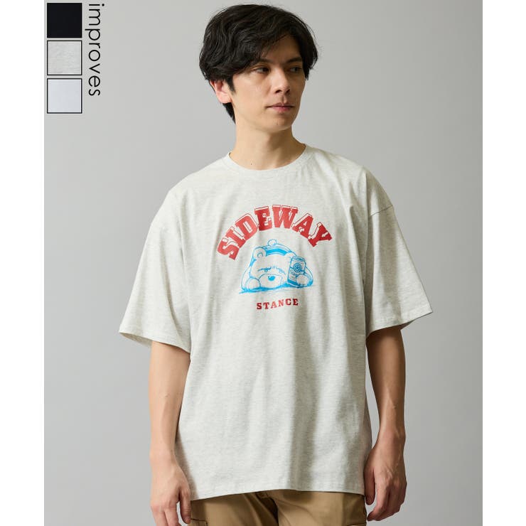 半袖Tシャツ メンズ SIDEWAY | improves | 詳細画像1 
