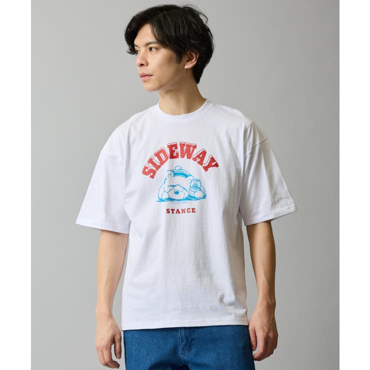 ホワイト | 半袖Tシャツ メンズ SIDEWAY | improves
