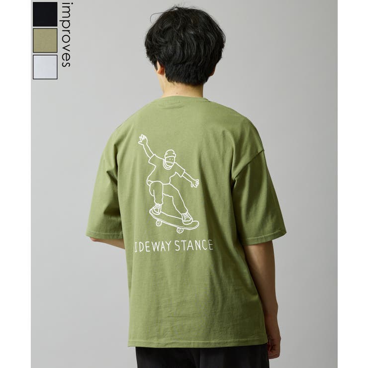 半袖Tシャツ メンズ SIDEWAY | improves | 詳細画像1 