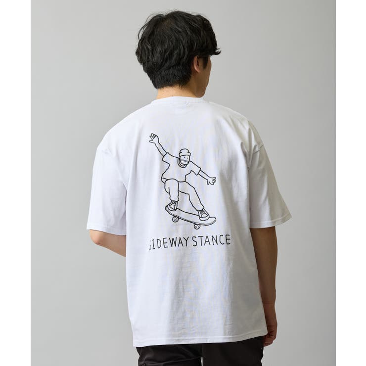 ホワイト | 半袖Tシャツ メンズ SIDEWAY | improves