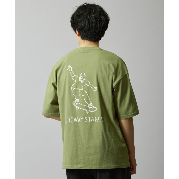 カーキ | 半袖Tシャツ メンズ SIDEWAY | improves