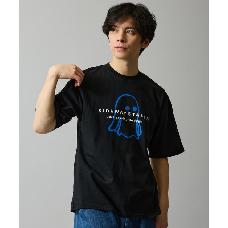 ブラック | 半袖Tシャツ メンズ SIDEWAY | improves