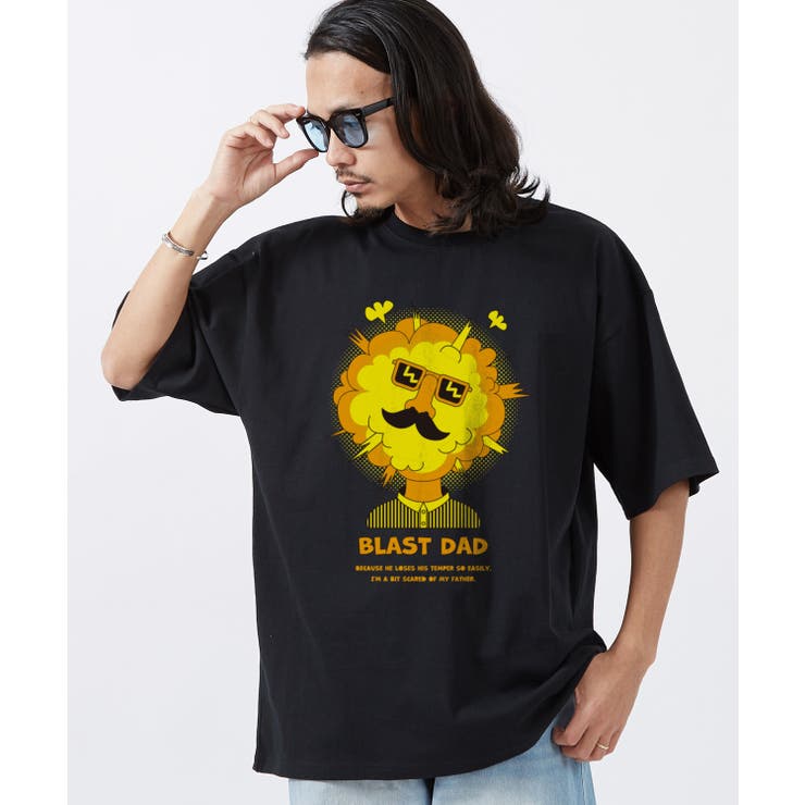 ブラック | 半袖Tシャツ メンズ SIDEWAY | improves