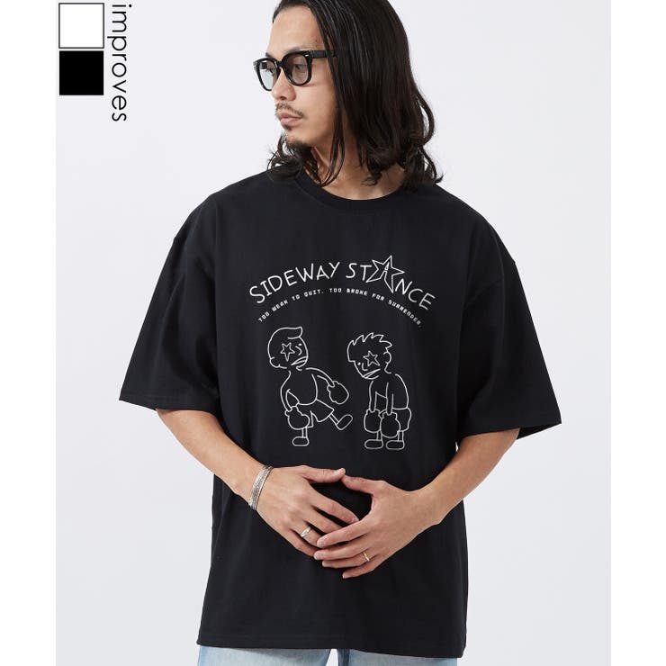 半袖Tシャツ メンズ SIDEWAY | improves | 詳細画像1 