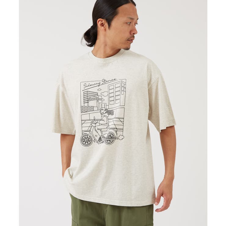 オートミール | 半袖Tシャツ メンズ SIDEWAY | improves