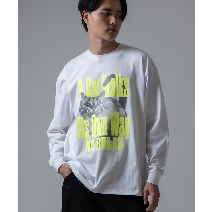 ホワイト | 長袖Tシャツ メンズ SIDEWAY | improves