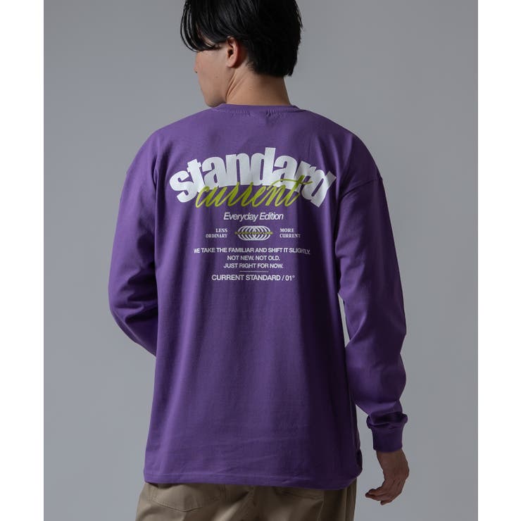 パープル | 長袖Tシャツ メンズ SIDEWAY | improves