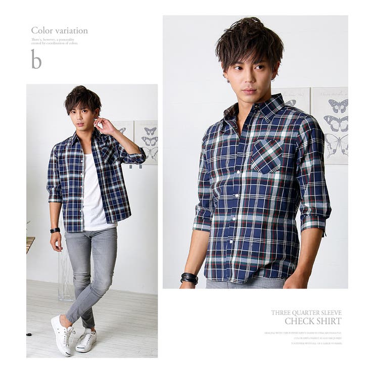 EB12【美品】gap マドラス チェックシャツ 七分袖 - swifttaylorfans.com