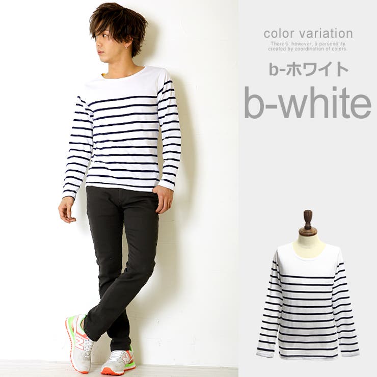 ボーダーｔシャツ メンズ先染め天竺ボーダー長袖ｔシャツ メンズファッション 品番 Ip Improves インプローブス のメンズ ファッション通販 Shoplist ショップリスト